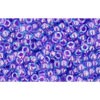 Buy cc252 - perles de rocaille Toho 11/0 inside colour aqua/purple lined (10g)