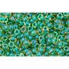 Buy Cc242 - perles de rocaille Toho 11/0 luster jonquil/emerald lined (10g)