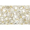 Buy cc21 - perles de rocaille Toho 6/0 silver lined crystal (10g)