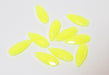 Creez x10 perles larmes jaunes à facettes en acrylique