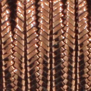Creez Soutache rayonne bronze métallisé 3x1.5mm (2m)