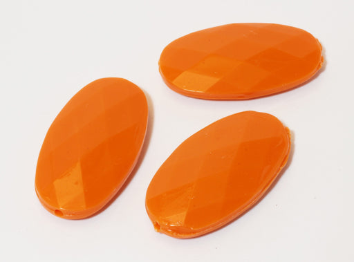 Buy X3 Pearls 35x20x7mm Faceted Oranges - Jewelry Creating
