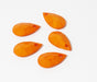 Achat en gros x5 perles oranges à facettes en forme de larme goutte 20x12mm