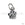 Beads wholesaler Silver paw print charm 925 9x11mm (1)