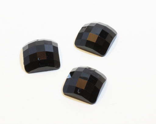 Buy X3 Faceted Square Black Beads - Jewelry Creating