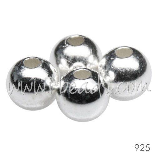 Buy Silver round pearl 925 6mm (4)