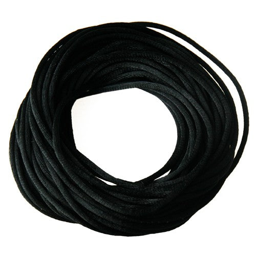 Buy 2mm black satin cord, 10m (1)
