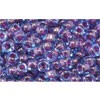 Buy cc252 - perles de rocaille Toho 6/0 inside colour aqua/purple lined (10g)