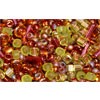 Buy Mix of Toho ureshii-olivine/orange beads (10g)