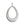 Beads wholesaler Silver cored pear pendant 925 26x16mm (1)
