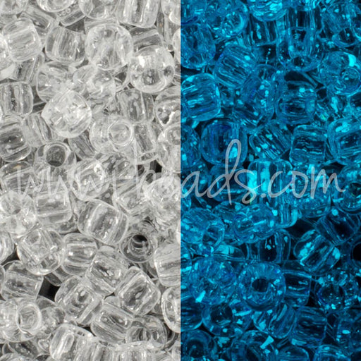 Buy cc2701 - perles de rocaille Toho 11/0 Glow in the dark crystal/glow blue (10g)
