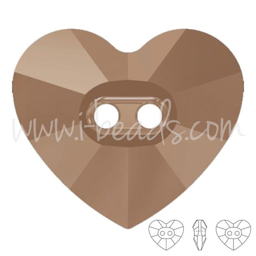 Buy Bouton Cristal 3023 heart crystal rose gold 12x10.5mm (2)