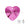 Beads wholesaler Fuchsia Crystal Heart Pendant 10mm (2)