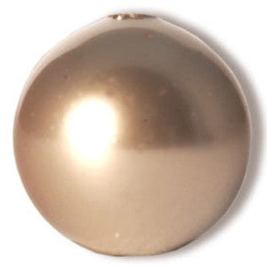 Perles Cristal 5810 crystal powder almond pearl 12mm (5) - LaMercerieDesCopines