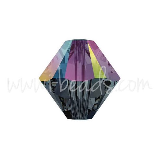 Buy Perles cristal 5328 xilion bicone graphite AB 4mm (40)