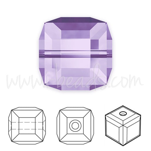 Buy Perles Cube Crystal Tanzanite 4mm