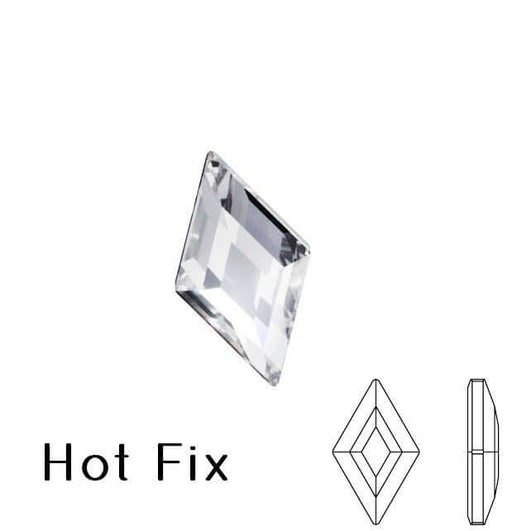 Buy 2773 cristal hotfix flat back Diamond Shape rhinestones crystal 5x3mm (10)