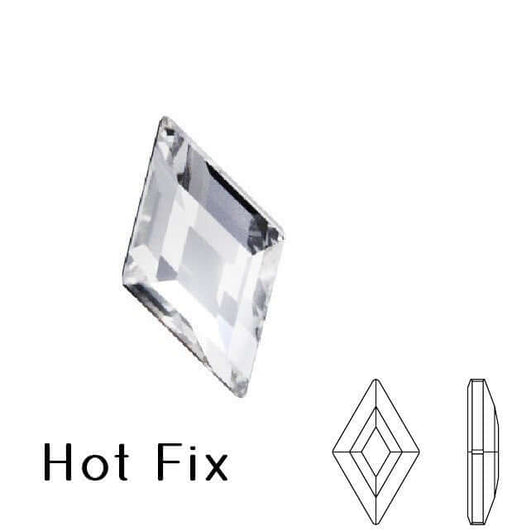 Buy 2773 crystal hotfix flat back Diamond Shape rhinestones crystal 6.6x3.9mm (5)
