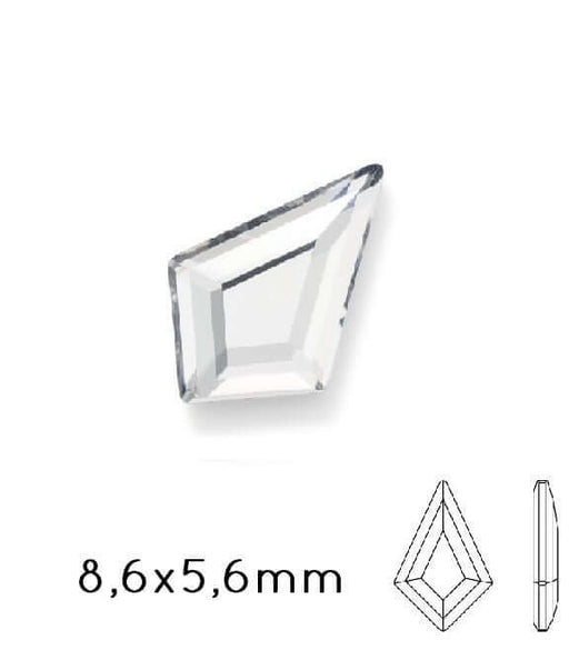 Buy 2771 cristal flat back KITE rhinestones crystal 8.6x5.6mm (5)