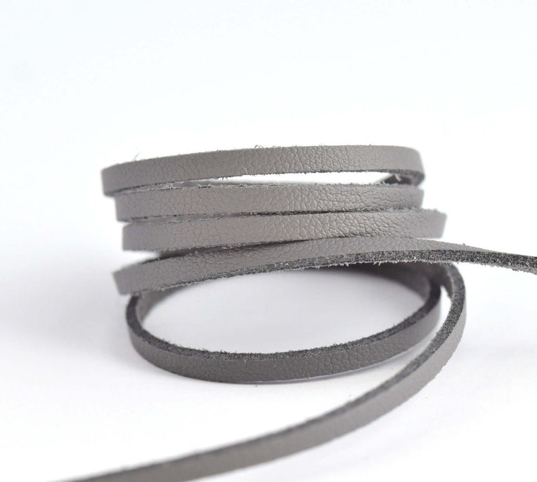 Acheter en gros 1 mètre de suédine imitation cuir gris 3mm cordon suédine au mètre