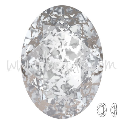 Buy Cristal 4120 ovale crystal silver patina 18x13mm (1)
