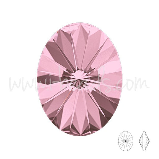 Buy Cristal 4122 oval rivoli crystal antique pink 14x10.5mm (1)