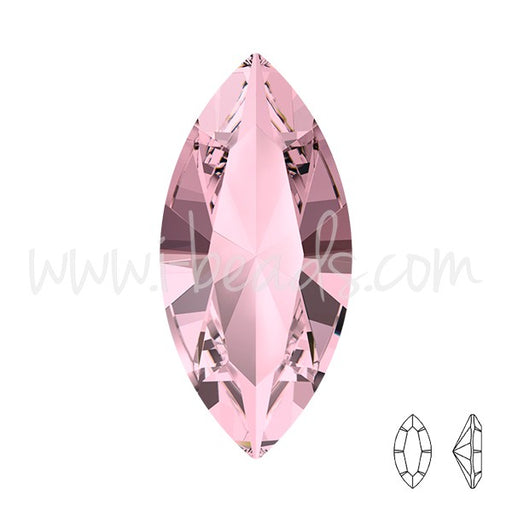 Buy cristal 4228 navette crystal antique pink 15x7mm (1)