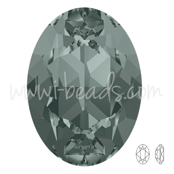 Vente au détail Cristal Cristal 4120 ovale black diamond 18x13mm (1)
