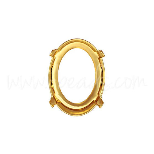 Buy Serti Crystal for 4122 Oval Rivoli 8x6mm Gold Plated (1)