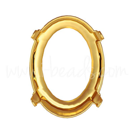 Buy Serti Crystal for 4122 Oval Rivoli 18x13.5mm Gold Plated (1)