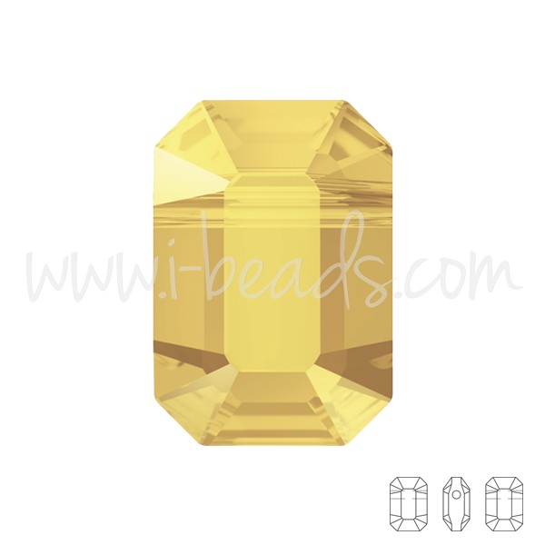 Perles Cristal 5514 pendulum crystal metallic sunshine 8x5.5mm (2) - LaMercerieDesCopines