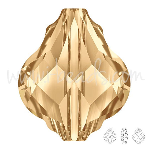Buy Perle cristal 5058 Baroque crystal golden shadow 14mm (1)
