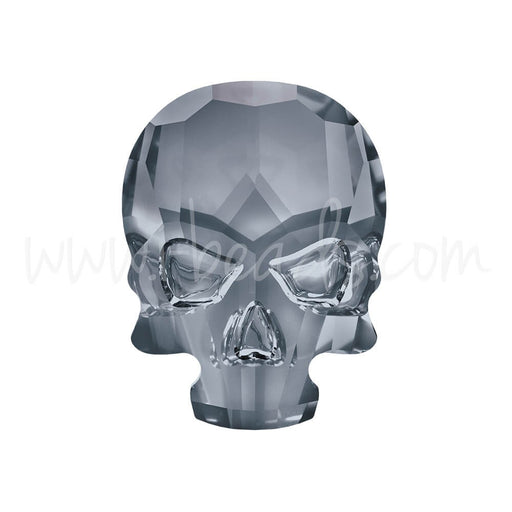Buy Strass à coller cristal 2856 skull flat back crystal silver night 14x10.5mm (1)