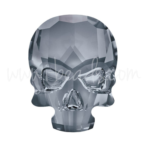 Buy Strass à coller cristal 2856 skull flat back crystal silver night 18x14mm (1)