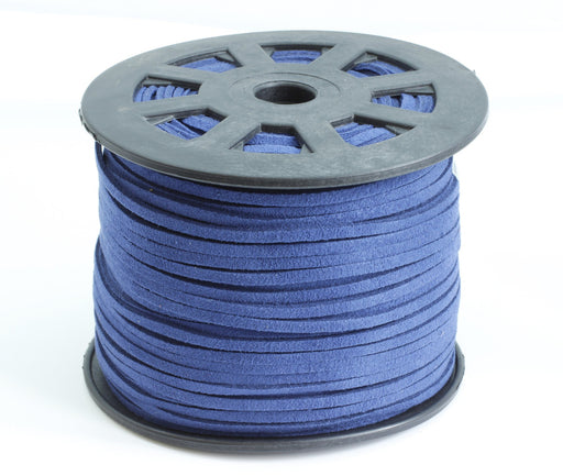Buy Prussian blue suede 3mm - suede cord per metre