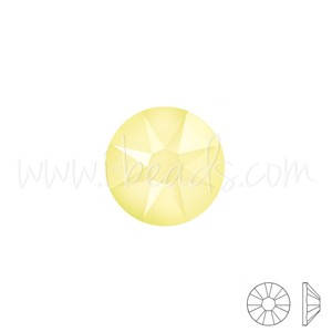 Buy Strass à coller cristal 2088 flat back crystal powder yellow ss12-3.1mm (80)