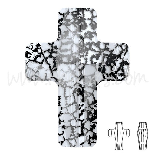 Buy Perle croix cristal 5378 crystal black patina effect 14mm (1)