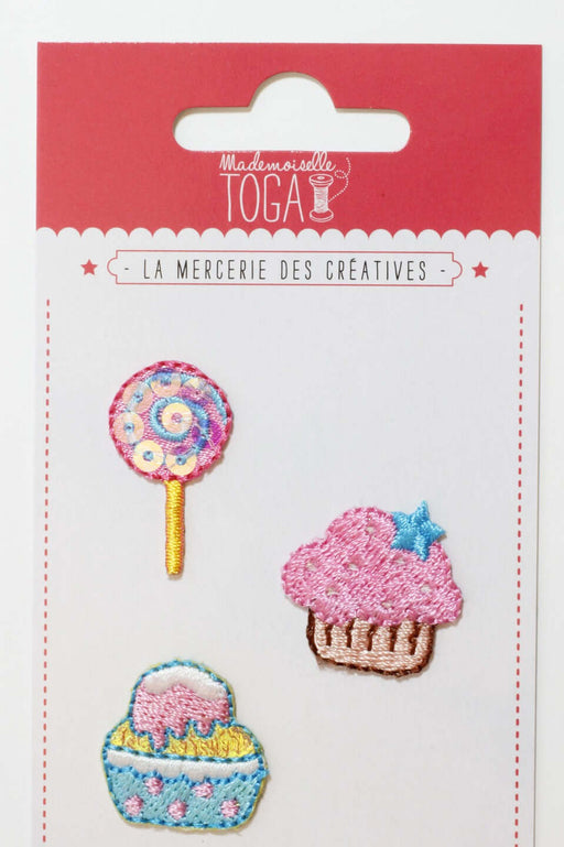 Buy Appliques Thermal Squares - Cute Cakes and Sweets