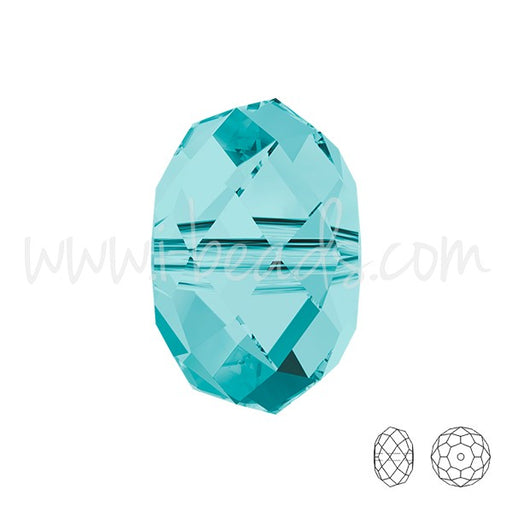 Buy Perles briolette cristal 5040 light turquoise 6mm (10)