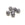 Retail Beads Facets of Boheme Hematite 12mm (6)