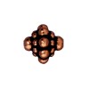 Vente Perle toupie métal plaqué cuivre vieilli 9mm (1)