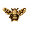 Buy Pearl gold-plated metal bee aged 15.5x9mm (1)