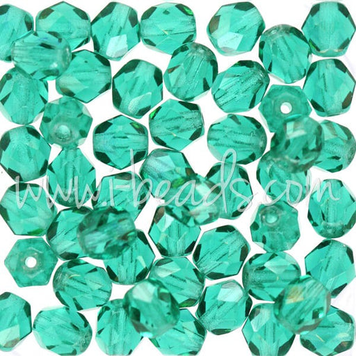 Buy Faceted beads of Bohàème Emerald 6mm (50)
