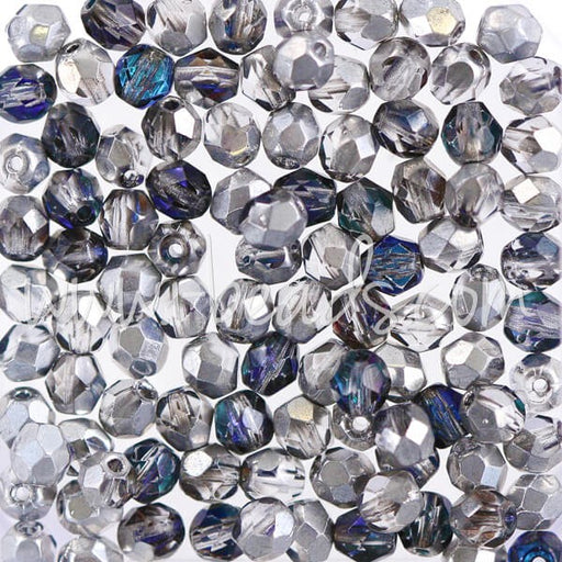 Buy Perles facettes de boheme silver blue crystal 4mm (100)