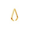 Buy Triangle barrel for 6x7.5mm gold color metal pendant (25)