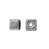 Buy Silver-plated metal cube pearl 4.5mm (4)