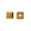 Buy Pearl Cube Metal Plated Gold 4.5mm (4)