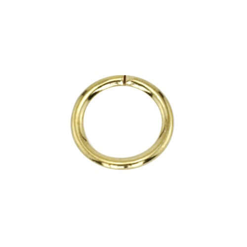 Buy 144 open rings beadalon gold plated 6mm (1)