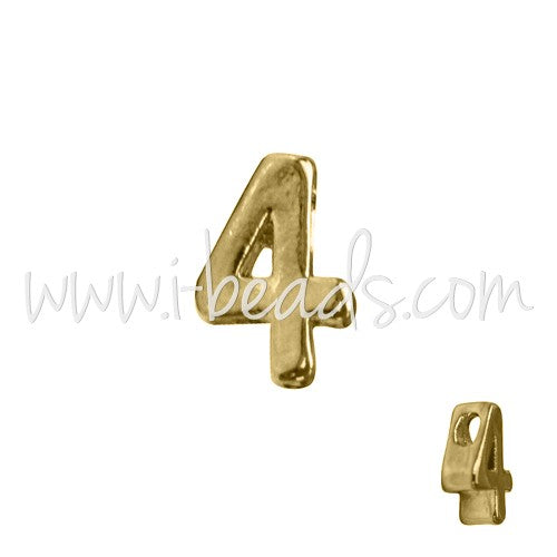 Buy Pearl figure 4 gold-plated 7x6mm (1)