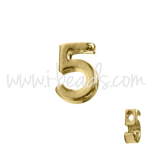 Buy Pearl figure 5 gold plated 7x6mm (1)